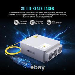 50 Watt Handheld Fiber Laser Marking Machine 5.9x5.9 Metal Marker Engraver