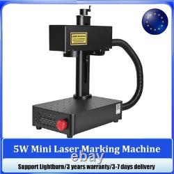 5W Mini Fiber Laser Marking Machine Desktop Metal Laser Engraving Portable
