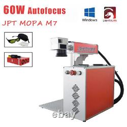 60W Autofocus Fiber Laser 300x300mm JPT M7 Mopa Engraving Marking Color Marker