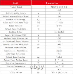 60W Fiber Laser Marking JPT M7 Mopa Laser Engraving Cutting Machine RotaryaxisUS