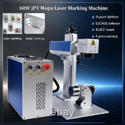 60W Fiber Laser Marking Machine Laser Engraver for Metal DIY 175&300mm US Stock