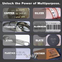 60W JPT E2 M7 Fiber Laser Marking Machine for Metal Steel Color Marking US Shi