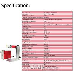 60W JPT M7 12x12 Fiber Laser Engraver MOPA Metal Color Marking & Rotary Axis