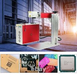 60W JPT M7 12x12 Fiber Laser Engraver MOPA Metal Color Marking & Rotary Axis