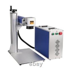 60W JPT M7 200200 & 300300 mm Fiber Laser Marking Machine With D80 Rotary Axis