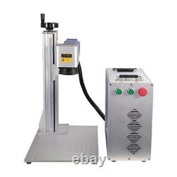 60W JPT M7 200200 & 300300 mm Fiber Laser Marking Machine With D80 Rotary Axis