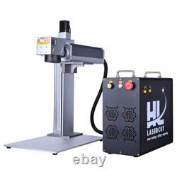 60W JPT M7 Fiber Laser Marking Machine F254&F430 Two Lens with Rotary Axis
