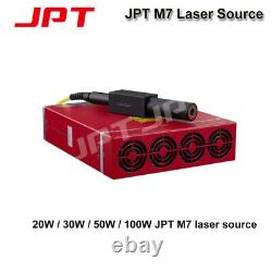 60W JPT M7 Mopa 300300mm Fiber Laser Marking Rotary axis Ezcad For Gold US Ship