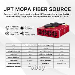 60W JPT M7 Mopa Fiber Laser Marking 300300mm Rotary axis 120W Fume Extractor