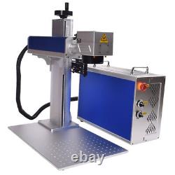 60W JPT M7 Mopa Fiber Laser Marking Engraver Machine Rotary For Gold Jewellery