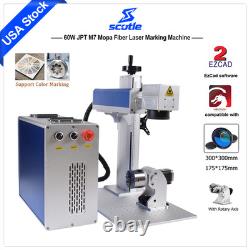 60W JPT M7 Mopa Fiber Laser Marking Machine Color Marking For Metal Steel