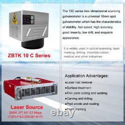60W JPT M7 Mopa Fiber Laser Marking Machine Color Marking For Metal Steel