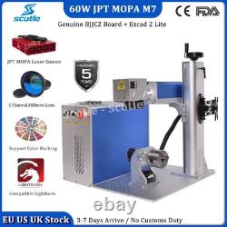 60W JPT M7 Mopa Fiber Laser Marking Machine Mteal Laser Engraving & Rotary Axis 60W JPT M7 Mopa Fiber Laser Marking Machine Mteal Laser Engraving & Rotary Axis
