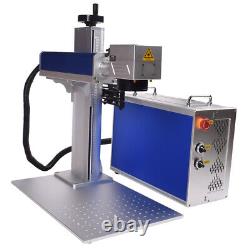 60W JPT M7 Mopa Fiber Laser Marking Rotary Machine For Gold Jewellery 175175mm