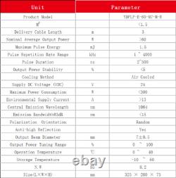60W JPT M7 Mopa Fiber Laser Marking Rotary axis Ezcad Double Len Color Mark US