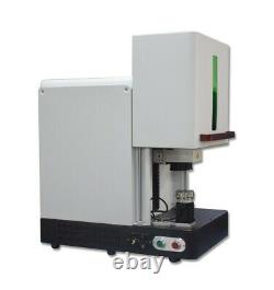 60W JPT MOPA M7 Enclosed Fiber Laser Engraver Laser Marking Machine with Rotary