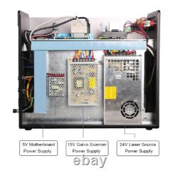 60W JPT MOPA M7 Fiber Laser Engrave Machine with 175x175mm 300x300mm Lens Rotary