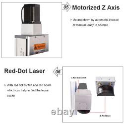 60W JPT MOPA M7 Fiber Laser Marking Machine 300X300mm Lens Compatible Lightburn