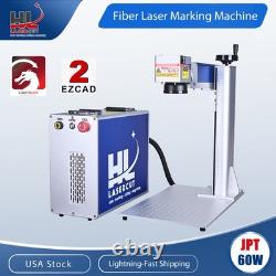 60W JPT MOPA M7 Fiber Laser Marking Machine Metal Jewelry Engraver 2pcs Lens