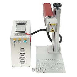 60W JPT MOPA M7 Fiber Laser Marking Machine Rotary Metal Steel Color Engraver