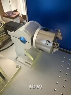 60W JPT Mopa Fiber Laser Engraver Color Marking 300x300mm+Rotary Axis CUM60C