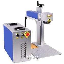60W JPT Mopa Fiber Laser Marking Machine Metal Steel Marker Engraving & Rotary