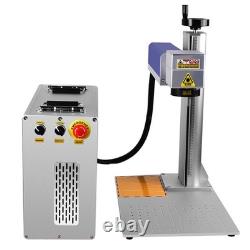 60W JPT Mopa Fiber Laser Marking Machine Metal Steel Marker Engraving & Rotary
