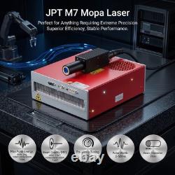 60W JPT Mopa Fiber Laser Marking Machine With Enclosed Cover Built-in Camera