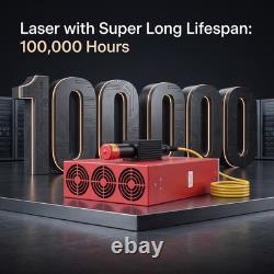 60W JPT Mopa Fiber Laser Marking Machine With Enclosed Cover Built-in Camera