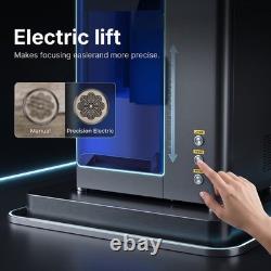60W JPT Mopa Fiber Laser Marking Machine With Enclosed Cover Built-in Camera