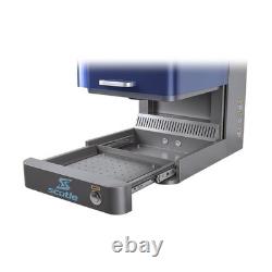 60W JPT Mopa Fiber Laser Marking Machine With Enclosed Cover Built-in Camera
