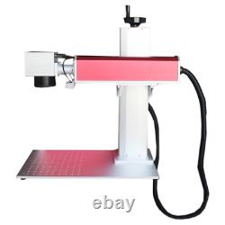 60W MOPA Fiber Laser Marking Machine for Metal Color Marking, with Rotation Axis