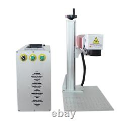 60W MOPA Fiber Laser Marking Machine for Metal Color Marking, with Rotation Axis