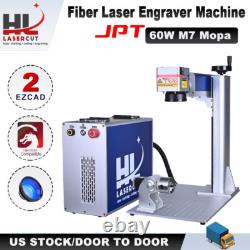 60W MOPA JPT Fiber Laser Deep Metal Engraving & Color Marking System