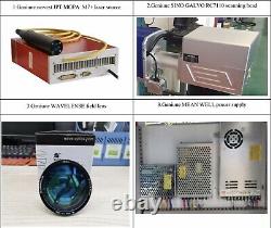 60W MOPA JPT M7 Fiber Laser Marking Machine 2 Lenses Of Your Choice Rotary Axis