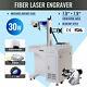 7.9 × 7.9 30w Cabinet Fiber Laser Marking Metal Marker Engraver With Rotary Axis