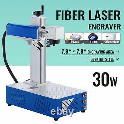7.9 x 7.9 30W Raycus Fiber Laser Marking Metal Laser Engraver Desktop