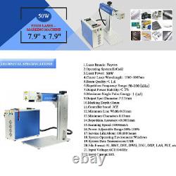 7.9x7.9 50W Fiber Laser Marker Engraver Machine Jewerly Rings Mark Machine