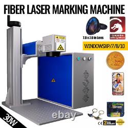 7.9x7.9 Fiber Laser Marking Cutting Machine Metal 30W Fiber Marker Engraver