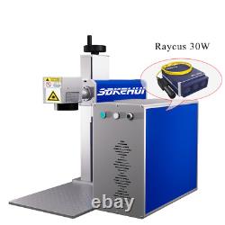 7.9x7.9 Fiber Laser Marking Cutting Machine Metal 30W Fiber Marker Engraver