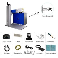 7.9x7.9 Fiber Laser Marking Cutting Machine Metal 30W Fiber Marker Engraver
