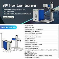 7.9x 7.9 20W Fiber Laser Marking Machine Engraver For Metal Marker