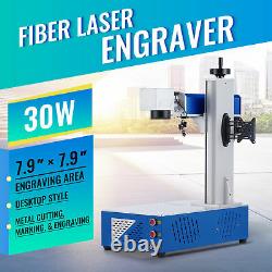 7.9x 7.9 30W Raycus Fiber Laser Marking Machine Metal Laser Marker Engraver