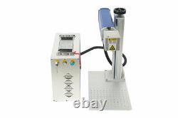 7.9x 7.9 RAYCUS 30W Fiber Laser Marking Machine for Metal With Rotary Axis