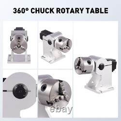 80D Rotary Axis 3 Jaw Rotary Accessory For Fiber Laser Engraver Marking Machine
