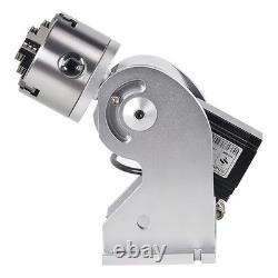 80D Rotary Axis 3 Jaw Rotary Accessory For Fiber Laser Engraver Marking Machine
