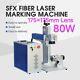 80w Jpt Fiber Laser Engraver 175x175mm Marking For Ring/id Card & 80mm Rotary