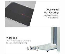 80W JPT Fiber Laser Engraver 175x175mm Marking for Ring/ID Card & 80mm Rotary