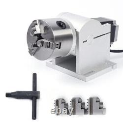 80mm Chuck Laser Rotation Axis Shaft Fiber Laser Marking Machine Rotary Fixture