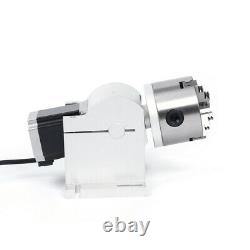 80mm Chuck Laser Rotation Axis Shaft Fiber Laser Marking Machine Rotary Shaft US